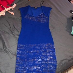 XOXO Blue Bandage dress